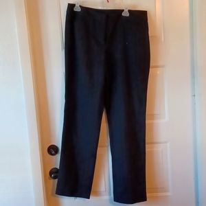 WORTHINGTON WOMEN'S [SIZE 14] BLACK PINATRIPED MODERN FIT TROSURES